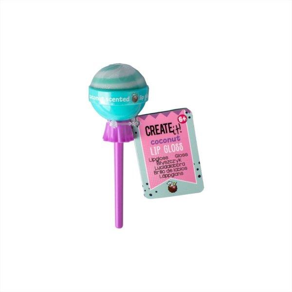 Canenco Create It! Candy szájfény nyalóka - kókuszos pina colada ízű