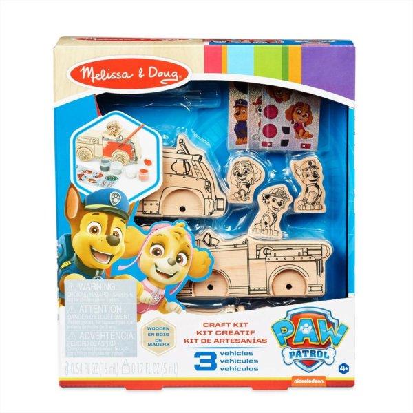Melissa & Doug fa készségfejlesztő játék, Mancs őrjárat kifesthető fa
járművek