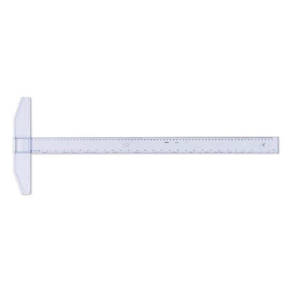 T-Vonalzó ARISTO fix fejjel 75 cm víztiszta