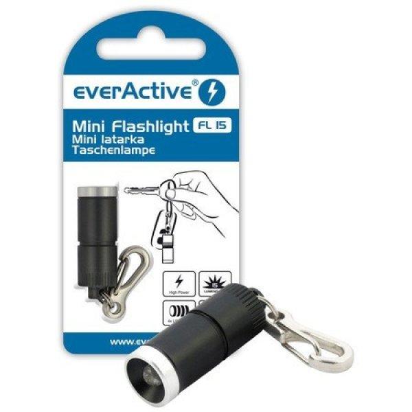 everActive FL-15 kulcstartós LED elemlámpa 15 lumen FEKETE