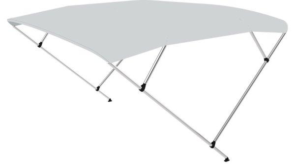 Bimini tető dupla keret vszürke 225x150-170x129 cm EVA