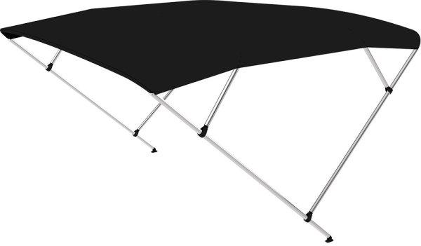 Bimini tető dupla keret fekete 225x150-170x129 cm EVA