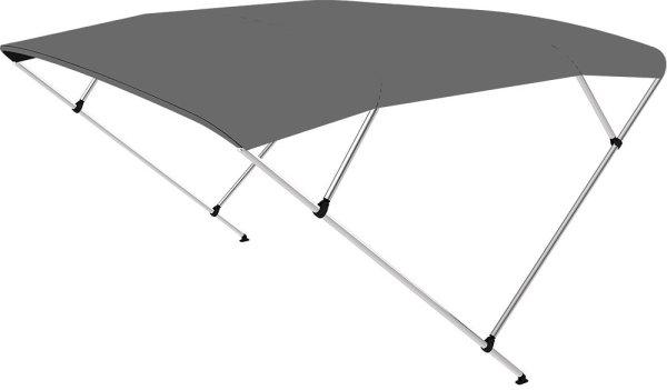 Bimini tető dupla keret sötétszürke 225x190-210x129 cm EVA