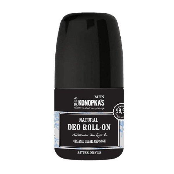 Dr.Konopka's MEN Minősített golyós dezodor bio cédrussal és
zsályával 50ML