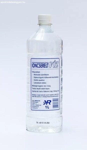 Ioncserélt Víz 1 Literes Kiszerelésben