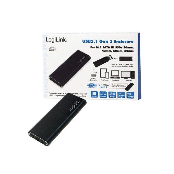 Logilink External HDD enclosure M.2 SATA USB 3.1 Gen2