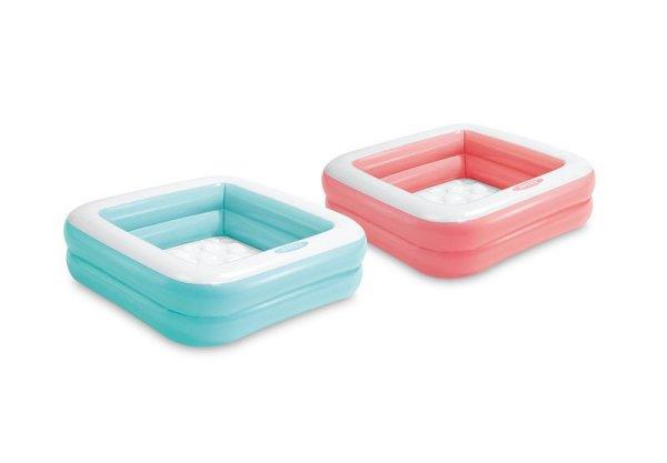 INTEX 57100, Play box, felfújható sokszínű gyermekmedence, 0,86 x 0,86 x
0,25 m