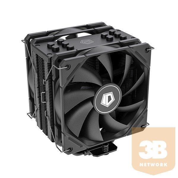 ID-Cooling CPU Cooler - SE-225-XT BLACK V2 (15.2-35.2 dB; max 129.39 m3/h; 4Pin
csatlakozó, 5 db heatpipe, 2x12cm, PWM)
