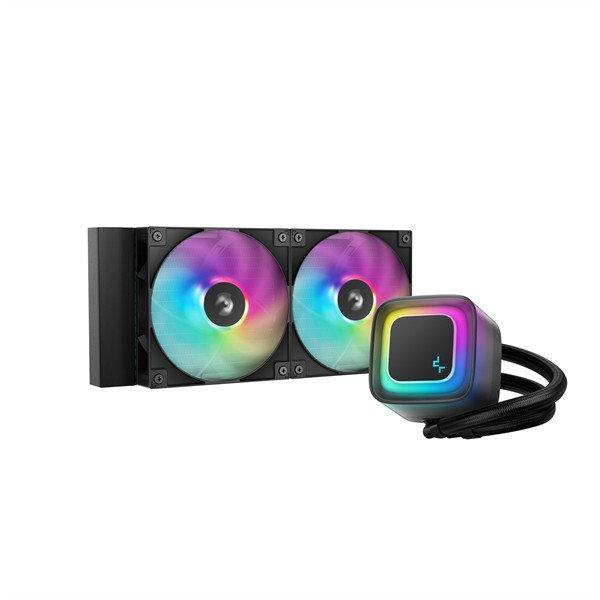 DeepCool CPU Water Cooler - LE240 V2 (max 31,6dB; max. 128,93 m3/h; 2x12cm,
A-RGB LED)