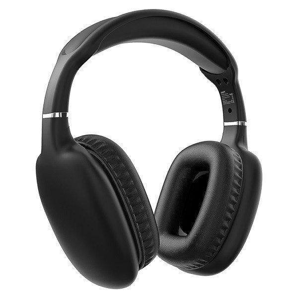 Snopy Fejhallgató Vezeték Nélküli - SN-BT43 Black (Bluetooth/AUX hang.szab.,
mikrofon, fekete)