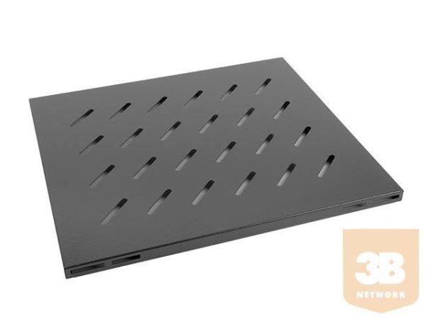 Lanberg polc 19'' rack szekrényhez 800mm (1U, 465x500mm, teherbírás
20kg-ig) fek