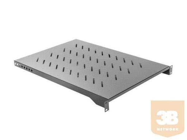 Lanberg fixed shelf 19'', 1U/483x750mm, max load capacity up to 15kg
black
