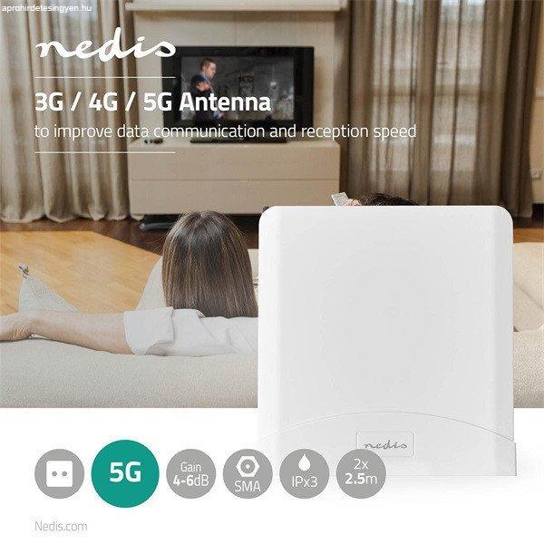 Nedis ANOR5G20WT Beltéri és kültéri antenna, 3G / 4G / 5G, 698 MHz -5000
MHz, Nyereség: 6 dB