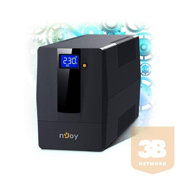 NJOY UPS + AVR Horus Plus 600, 600VA, 360W, Line-Interactive, Szünetmentes
tápegység, LCD Touch display