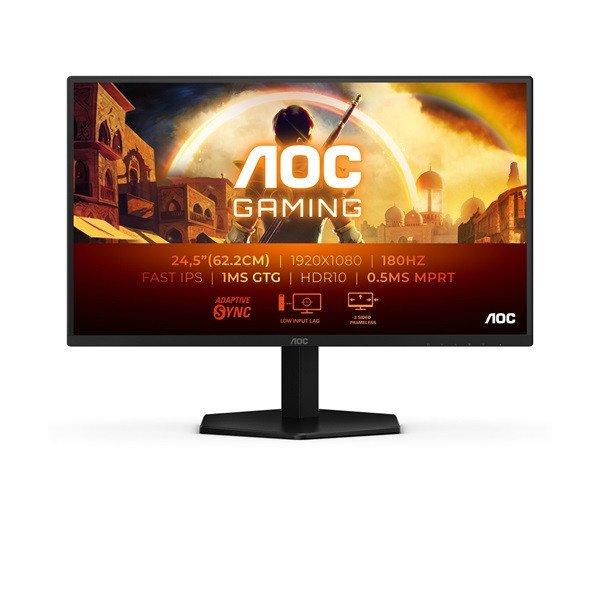 AOC Gaming 180Hz IPS monitor 24,5" 25G42E, 1920x1080, 16:9, 300cd/m2, 1ms,
HDMI/DisplayPort