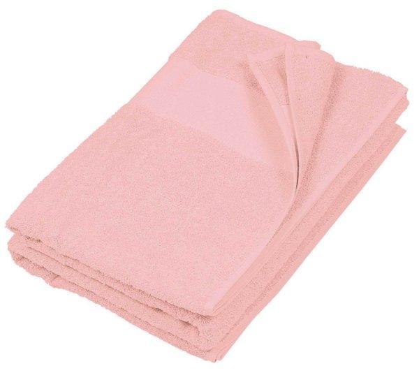Uniszex pamut strandtörölköző, Kariban KA111, Pale Pink-100X150