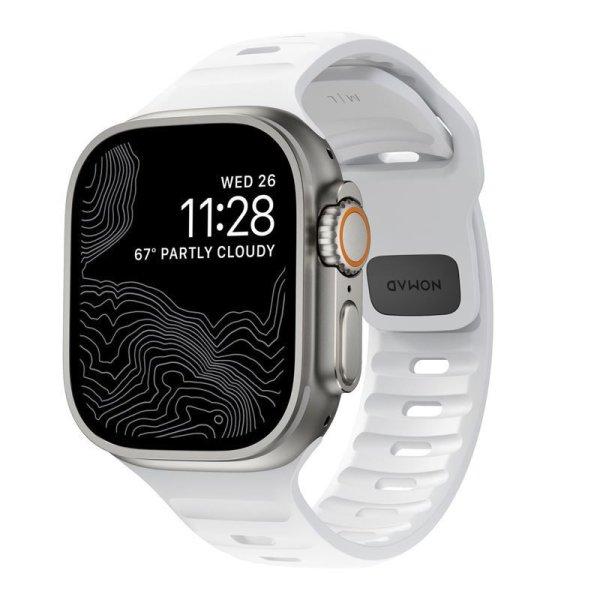 Nomad Sport Strap M/L, white - Apple Watch Ultra 2/1 (49mm) 9/8/7
(45mm)/6/SE/5/4 (44mm)/3/2/1(42mm)