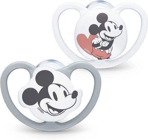 NUK Space szilikon cumi 2db 18-36 hó - Mickey Mouse
