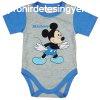 Rvid ujj baba body Mickey egr mintval (62) - szrke 