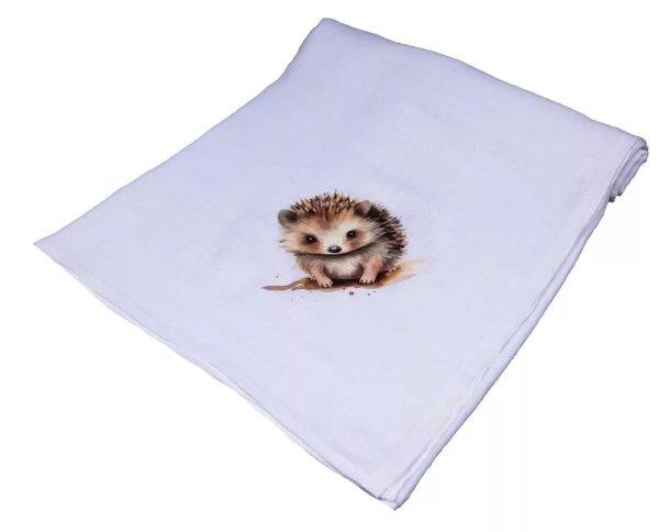 Textil tetra kifogó süni mintával 140*140cm 