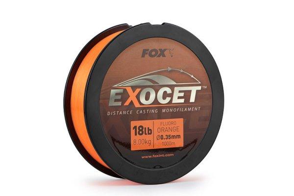 Fox Exocet Fluoro Orange Mono 0.35mm 18lb 8,0kg 1000m monofil zsinór (CML180)