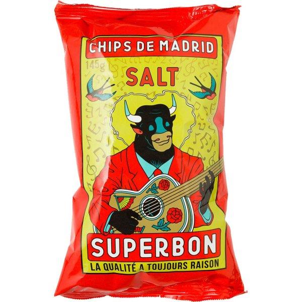 SuperBon Chips De Madrid sós kézműves burgonyachips 135g