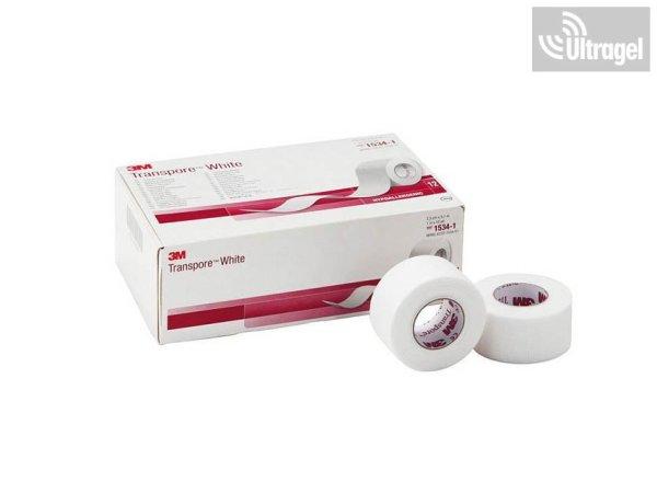 3M TRANSPORE™ ragtapasz - 2.5cm x 9.14m - 1534-1