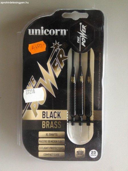 Unicorn Black Brass 23g steel darts készlet