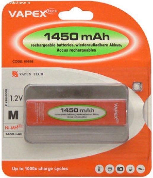 Vapex M méretű NiMH akkumulátor 1.2V 1450mAh