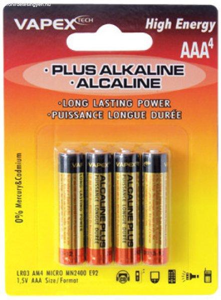 Vapex 4db AAA méretű mikroceruza tartóselem 1.5V