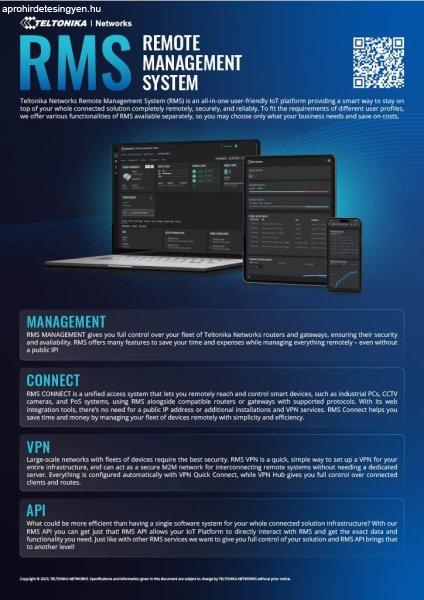 Teltonika Networks RMS credit pack 3 év