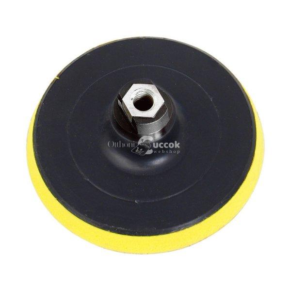 EXTOL CRAFT gumitányér sarokcsiszolóhoz; 125mm, tépőzáras, max.
ford.:12.500 1/min