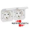 Legrand Plexo 55 2x2P+F elvezetkezett vzszintes csatlakoz