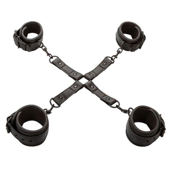 CALEXOTICS - állítható bőr összekötő szett fekete