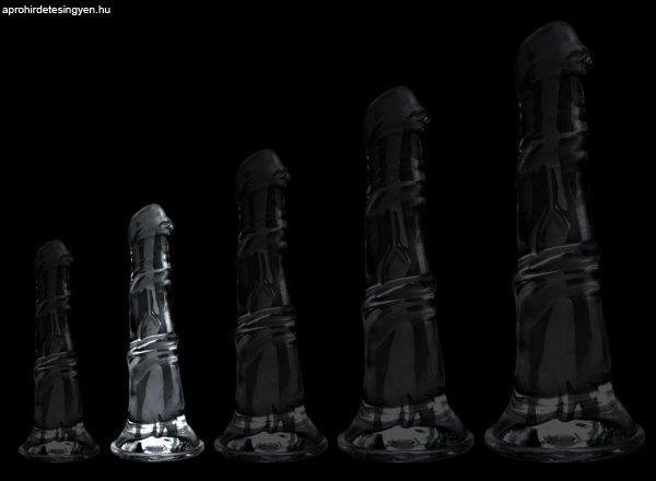 Horse Jumy M – átlátszó prémium dildo 22 x 5,5 cm