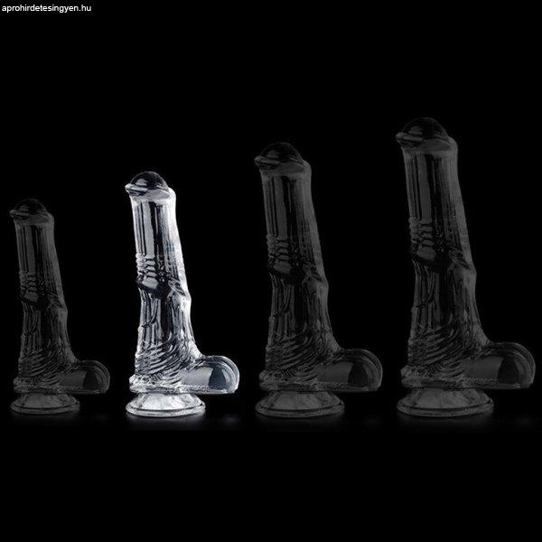 Átlátszó Whispy Dildo M – érzéki, prémium intim eszköz