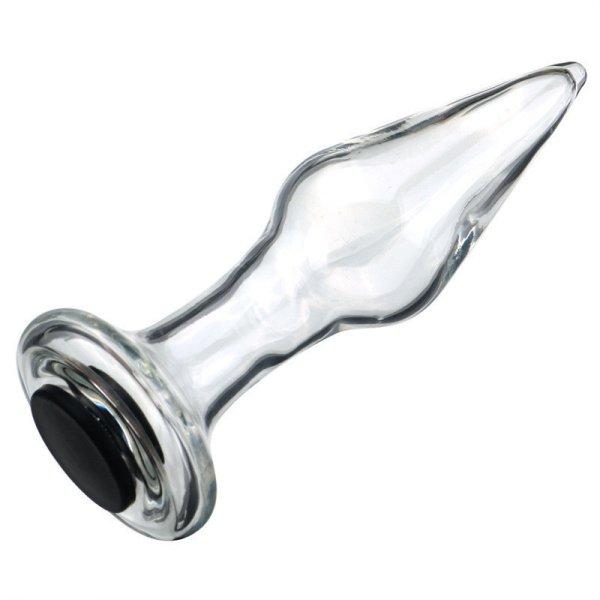 Holglass üveg anál plug – 10.5 x 3.6 cm intim kényeztetéshez
