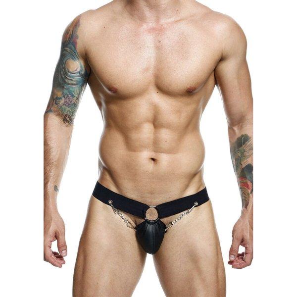MOB – fekete láncos jockstrap, egy méretben