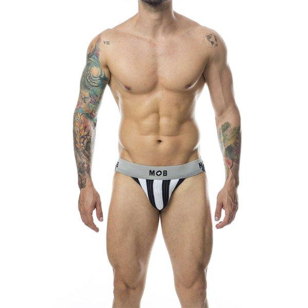 MOB Classic Stripe White – elegáns jock méret L