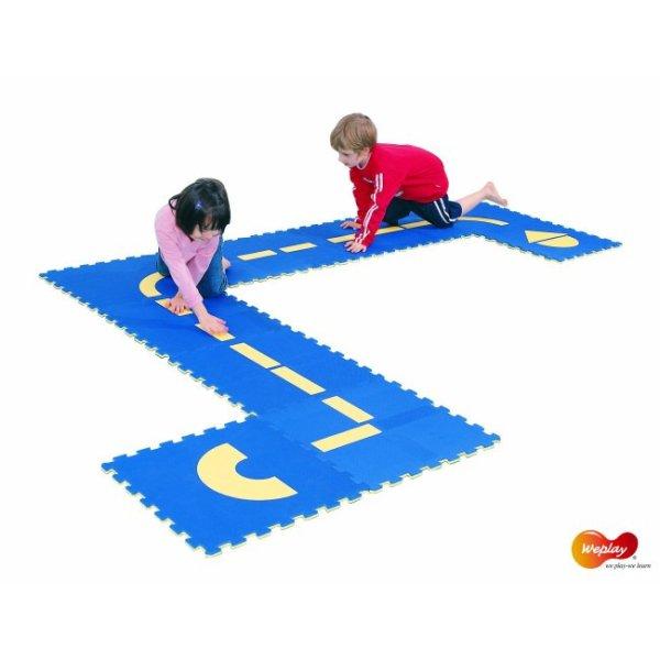 Fejlesztő puzzle szőnyeg - Kövesd az útvonalat Weplay