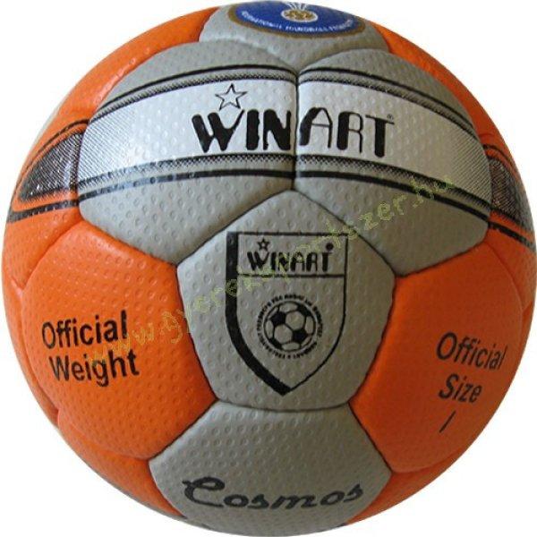 Kézilabda, 1-es méret – Winart COSMOS, ezüst/narancs