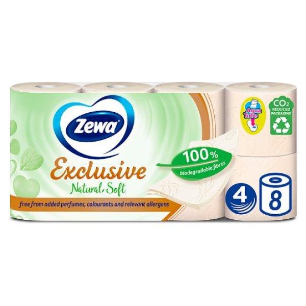 Zewa WC papír (Toalettpapír) Exclusive 4 rétegű 8 tekercses Natural Soft