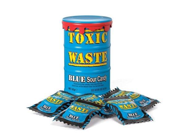 Toxic Waste kék dobozos savanyú cukorkák 42g