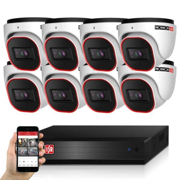 Provision AHD-23B Dome 8 biztonsági kamerás kamerarendszer Full HD 2MP