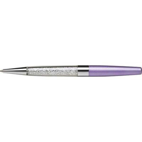 Golyóstoll, világoslila, alul fehér SWAROVSKI® kristállyal töltve, 14cm,
ART CRYSTELLA®