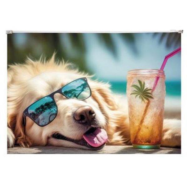 Irattartó tasak, A4, PP, cipzáras, 180 mikron, PANTA PLAST "Chillout
dog"