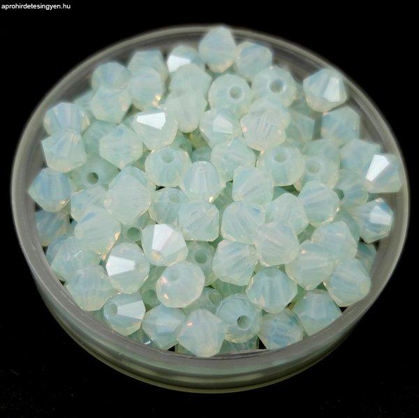 Preciosa bicone gyöngy - Chrysolite Opal - 4mm - 50db