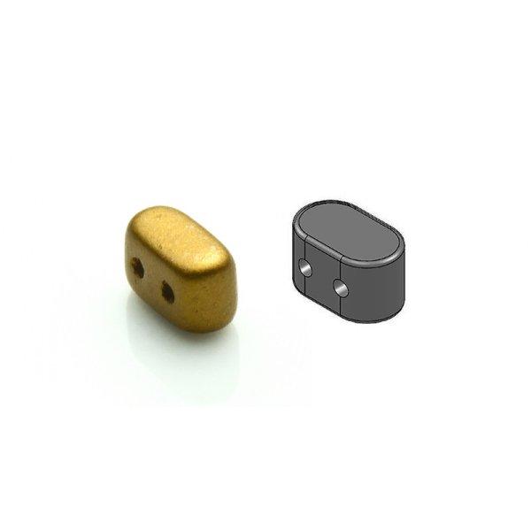 Ios® par Puca®gyöngy - aztec gold - 5.5x2.5 mm