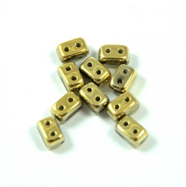 Ios® par Puca®gyöngy - crystal full amber - 5.5x2.5 mm