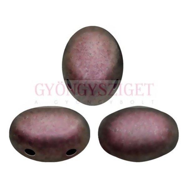 Samos® par Puca®gyöngy - Metallic Mat Dark Violet - 5x7mm